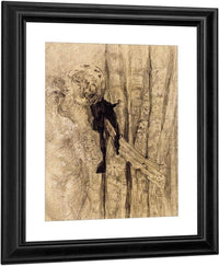 Nude With Curtain By James Ensor Fine Art Print