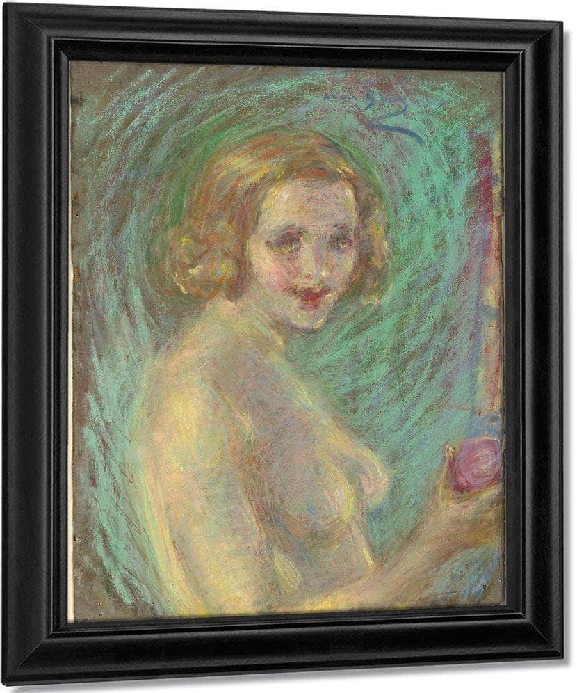 Nude With Fruit By Alice Pike Barney Fine Art Print