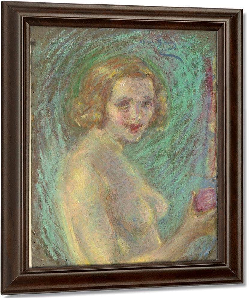 Nude With Fruit By Alice Pike Barney Fine Art Print