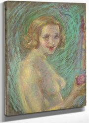 Nude With Fruit By Alice Pike Barney Fine Art Print