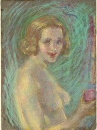 Nude With Fruit By Alice Pike Barney Fine Art Print