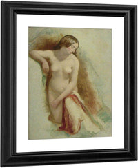 Nude Woman Kneeling 3 By William Etty Fine Art Print