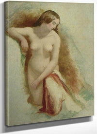 Nude Woman Kneeling 3 By William Etty Fine Art Print