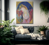 Nude Woman Reading By Robert Delaunay Fine Art Print