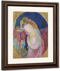 Nude Woman Reading By Robert Delaunay Fine Art Print