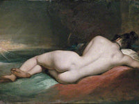 Nude Woman Reclining By William Etty Fine Art Print