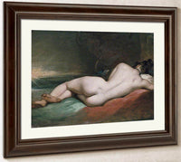 Nude Woman Reclining By William Etty Fine Art Print