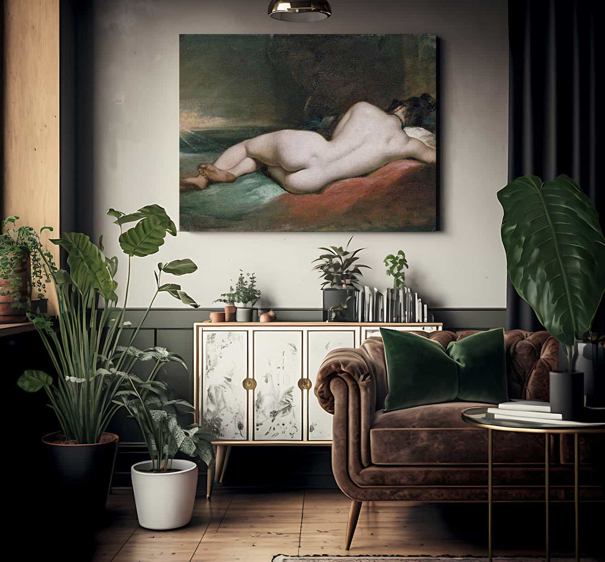 Nude Woman Reclining By William Etty Fine Art Print