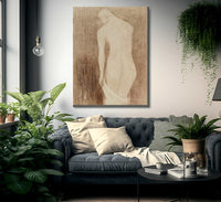 Nude Woman Seen From Behind By Odilon Redon Fine Art Print