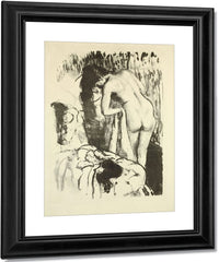 Nude Woman, Standing, Drying Herself By Edgar Degas Fine Art Print
