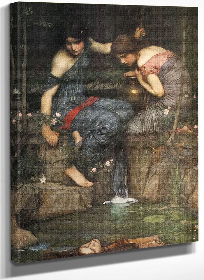 Nymphs Finding The Head Of Orpheus By John Waterhouse Fine Art Print