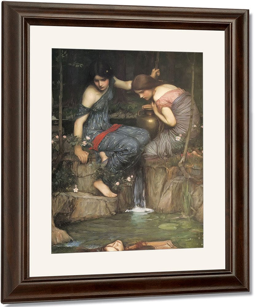 Nymphs Finding The Head Of Orpheus By John Waterhouse Fine Art Print