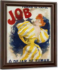 O' Dejar De Fumar Cigar Advertisement Poster By Jules Cheret Fine Art Print
