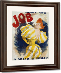 O' Dejar De Fumar Cigar Advertisement Poster By Jules Cheret Fine Art Print