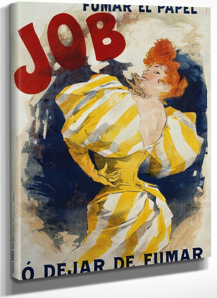 O' Dejar De Fumar Cigar Advertisement Poster By Jules Cheret Fine Art Print