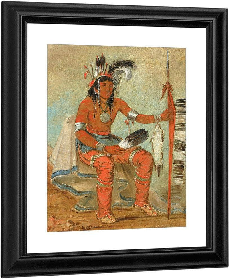 O'n Daig, The Crow, A Dandy By George Catlin Fine Art Print