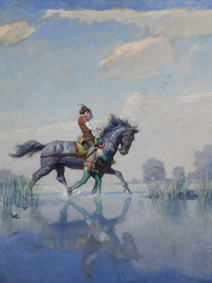 O The Change Was Made, And They Went Forward As Briskly By NC Wyeth Fine Art Print