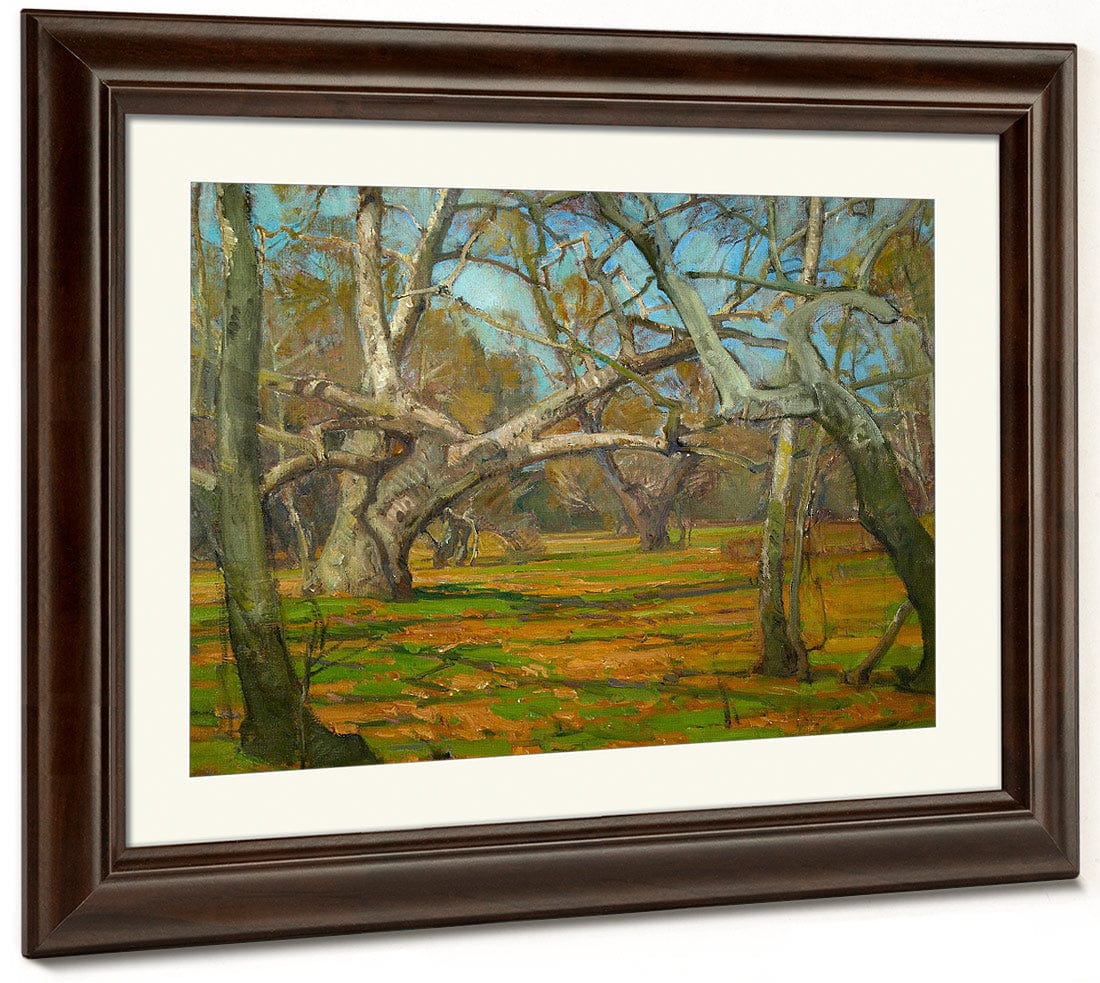 Oaks And Sycamores By William Wendt Fine Art Print