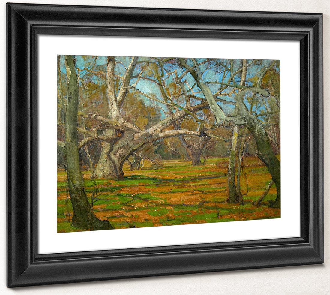 Oaks And Sycamores By William Wendt Fine Art Print