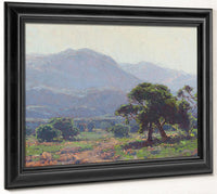 Oaks With Blue Hills Beyond By Edgar Payne Fine Art Print