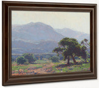 Oaks With Blue Hills Beyond By Edgar Payne Fine Art Print