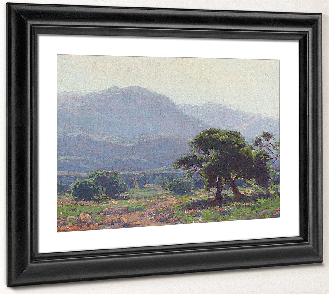 Oaks With Blue Hills Beyond By Edgar Payne Fine Art Print