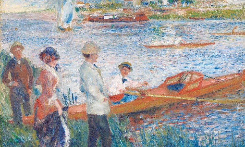 Oarsmen At Chatou 1879 By Pierre Auguste Renoir Fine Art Print
