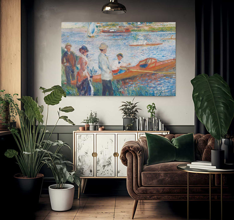 Oarsmen At Chatou 1879 By Pierre Auguste Renoir Fine Art Print