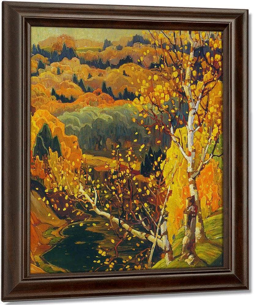 October Gold By Frank Carmichael Fine Art Print
