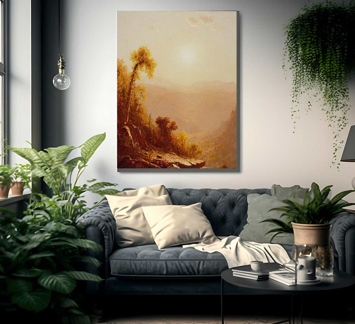 October In The Catskills By Sanford Robinson Gifford Fine Art Print