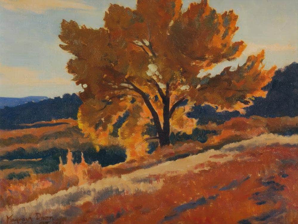 October Leafage By Maynard Dixon Fine Art Print