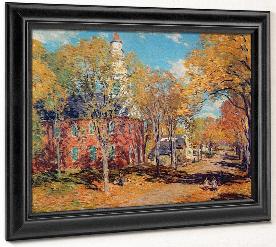 October Morning Deerfield By Charles Marion Russell Fine Art Print