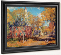 October Morning Deerfield By Charles Marion Russell Fine Art Print