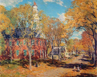 October Morning Deerfield By Charles Marion Russell Fine Art Print