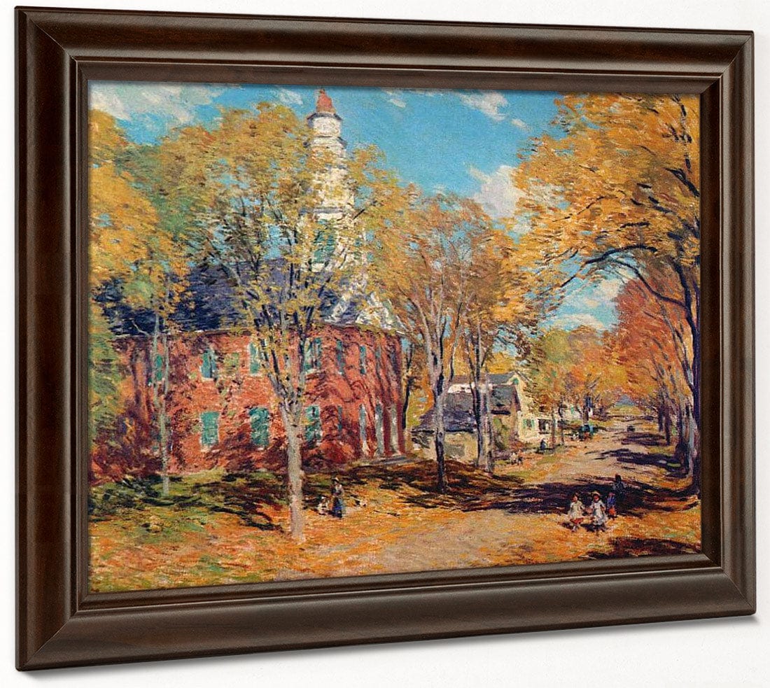 October Morning Deerfield By Charles Marion Russell Fine Art Print