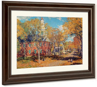 October Morning Deerfield By Charles Marion Russell Fine Art Print