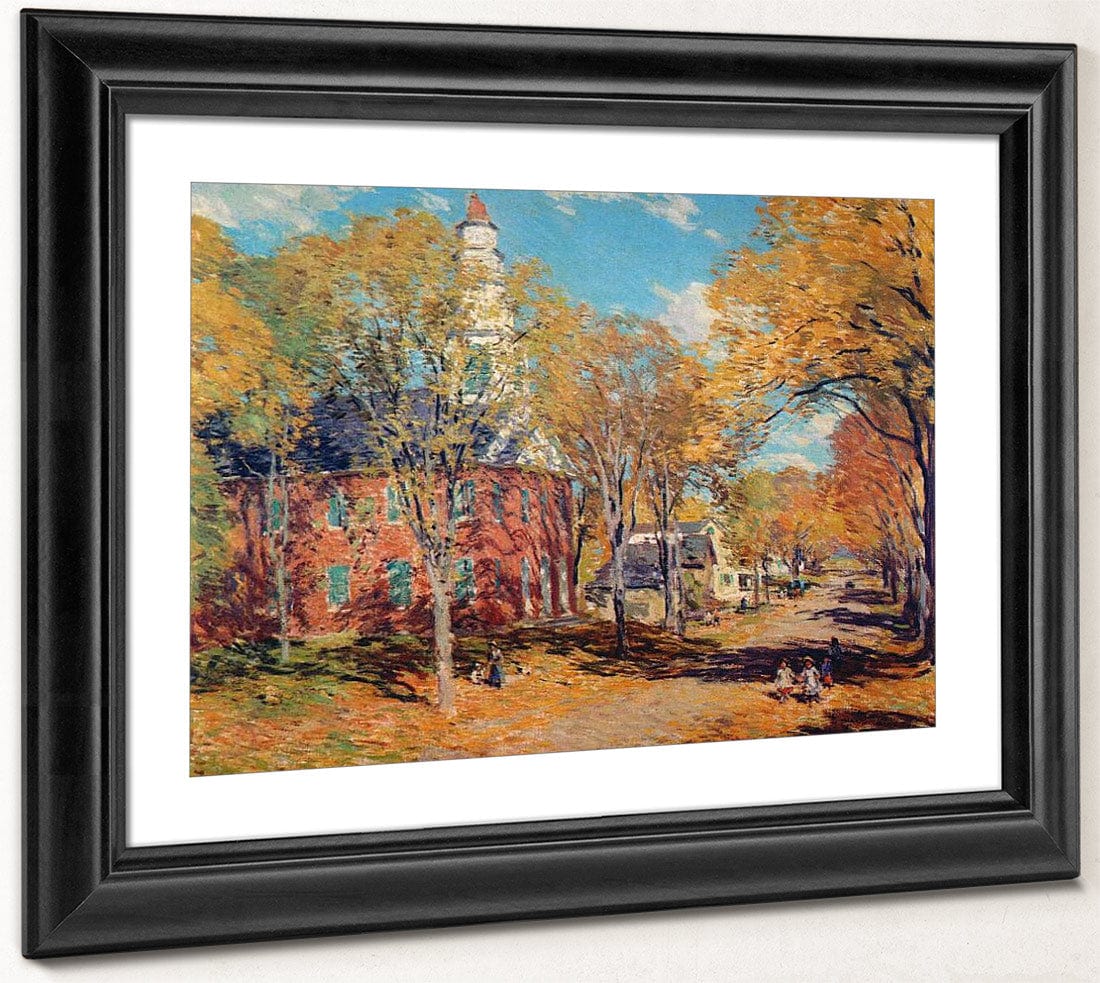 October Morning Deerfield By Charles Marion Russell Fine Art Print