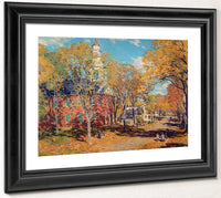 October Morning Deerfield By Charles Marion Russell Fine Art Print