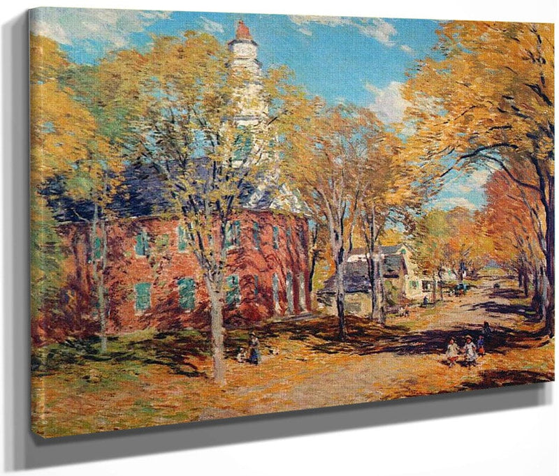 October Morning Deerfield By Charles Marion Russell Fine Art Print