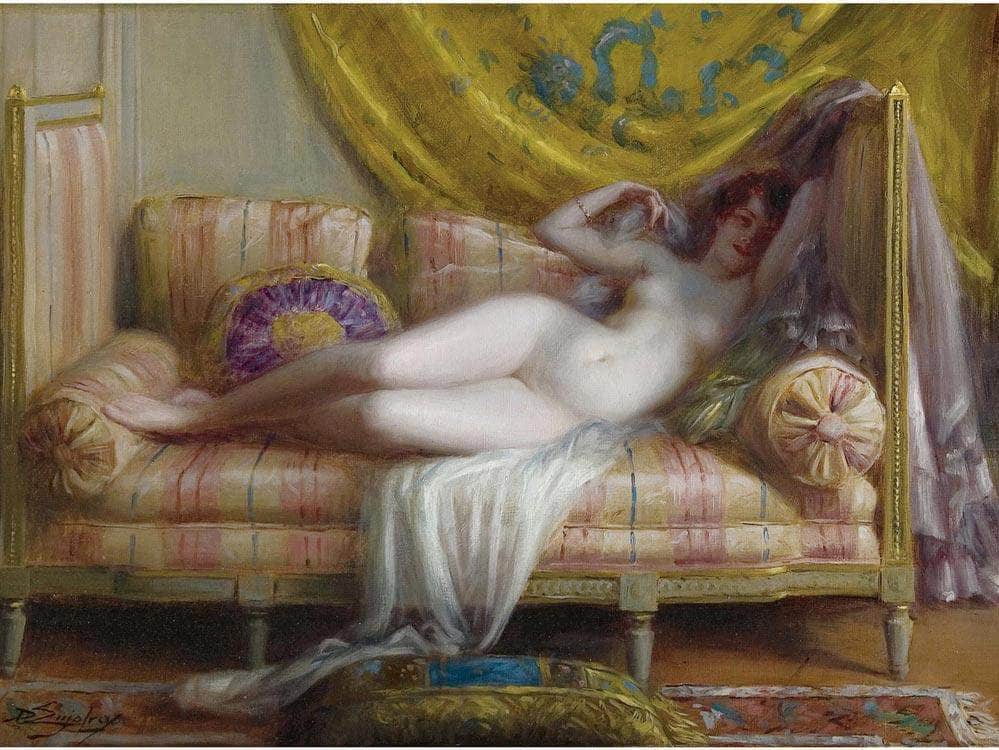 Odalisque By Enjolras Delphin Fine Art Print