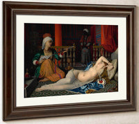 Odalisque With A Slave (Copy After Ingres) By William Mcgregor Paxton Fine Art Print
