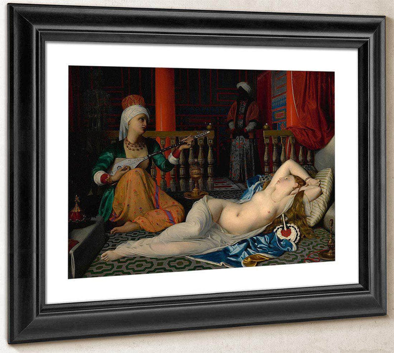 Odalisque With A Slave (Copy After Ingres) By William Mcgregor Paxton Fine Art Print