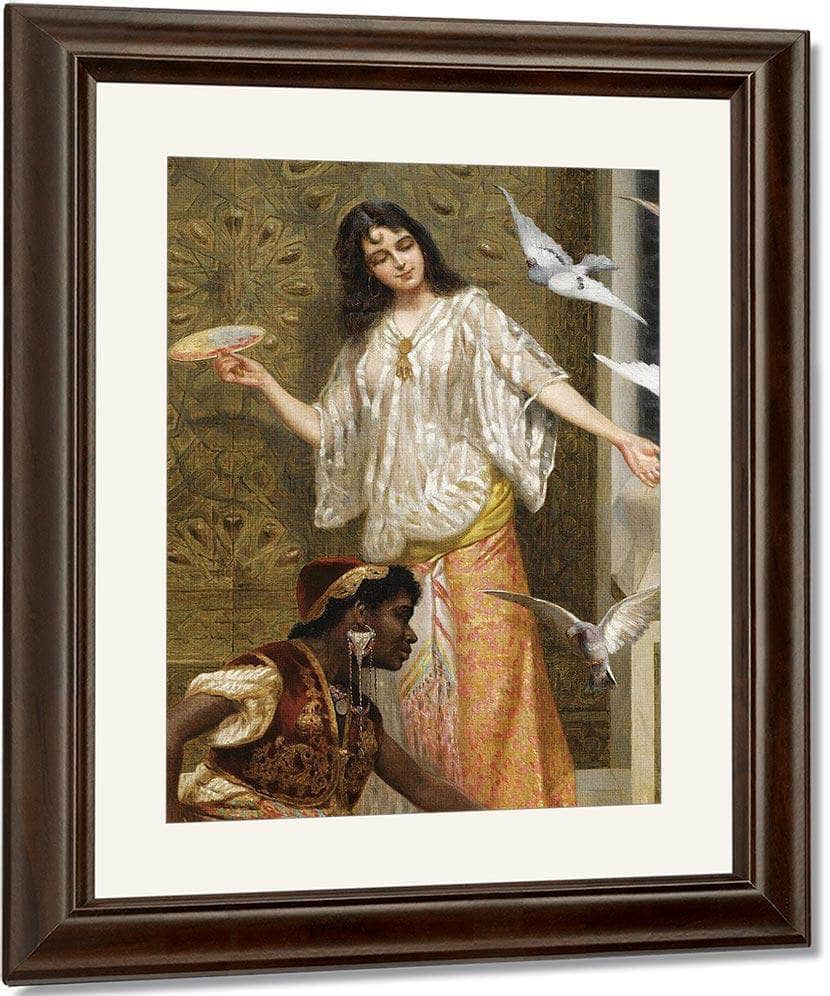 Odalisque With Her Maid By Vincent Stiepevich Fine Art Print