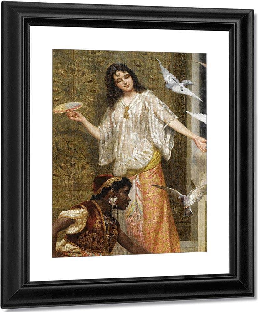 Odalisque With Her Maid By Vincent Stiepevich Fine Art Print