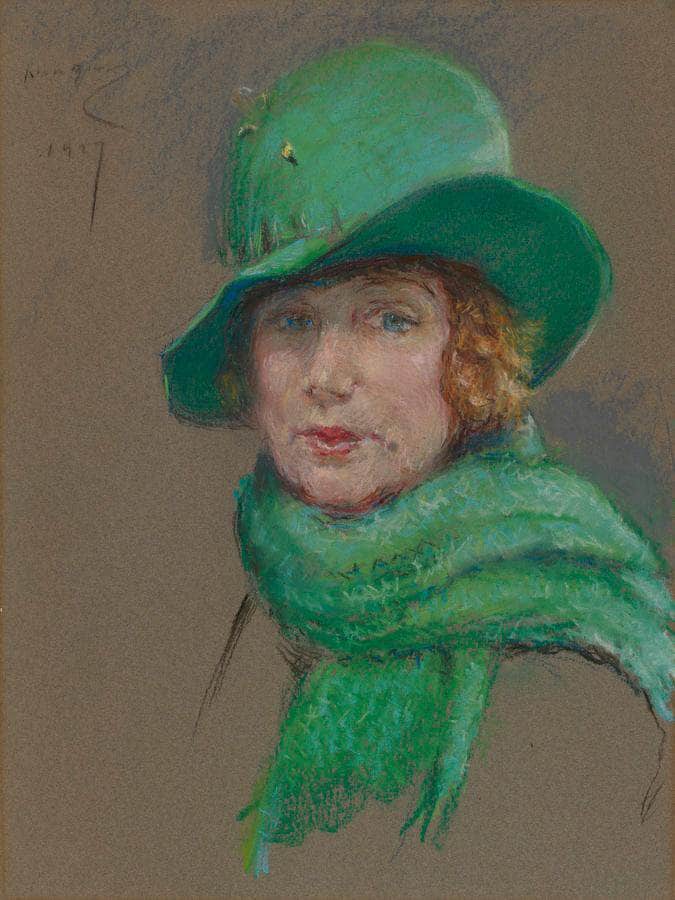 Odette Tyler Shepherd By Alice Pike Barney Fine Art Print