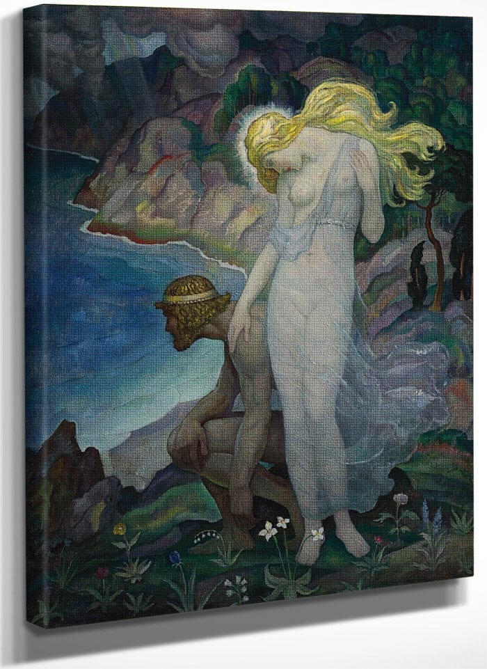Odysseus And Calypso By NC Wyeth Fine Art Print