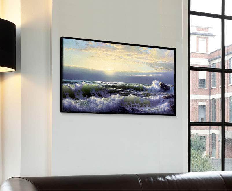 Off Conanicut, Newport Painting William Trost Richards Canvas Art Fine Art Print