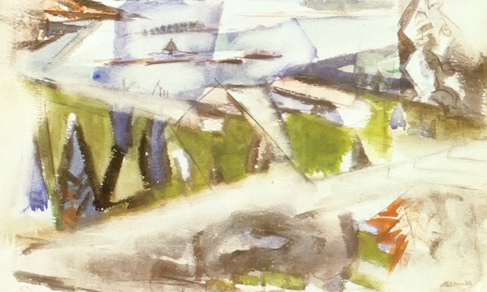Off Deer Isle Maine By John Marin Fine Art Print