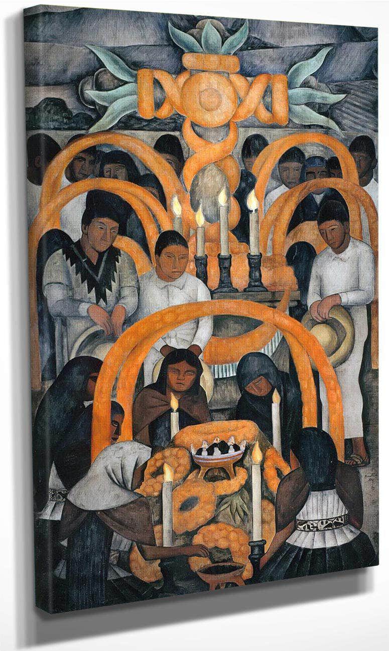 Offering By Diego Rivera Fine Art Print