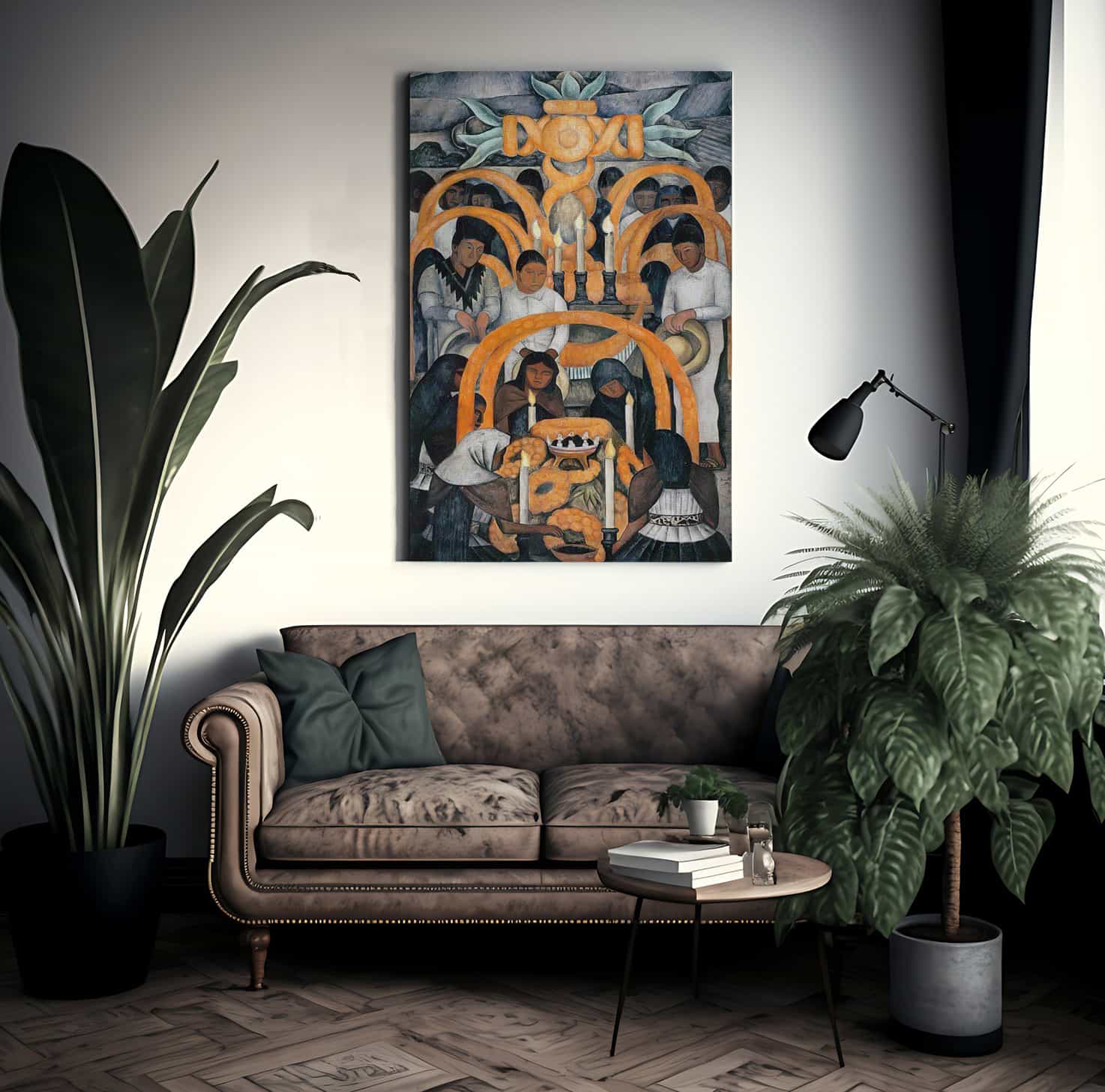 Offering By Diego Rivera Fine Art Print